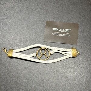 Ashley Bridget Gold and White Geometric Bracelet Taurus ♉️